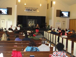 Speaking at Trenches Community Church 5-12-13